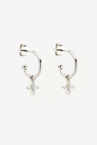 By Charlotte Live In Light Hoops - Silver
