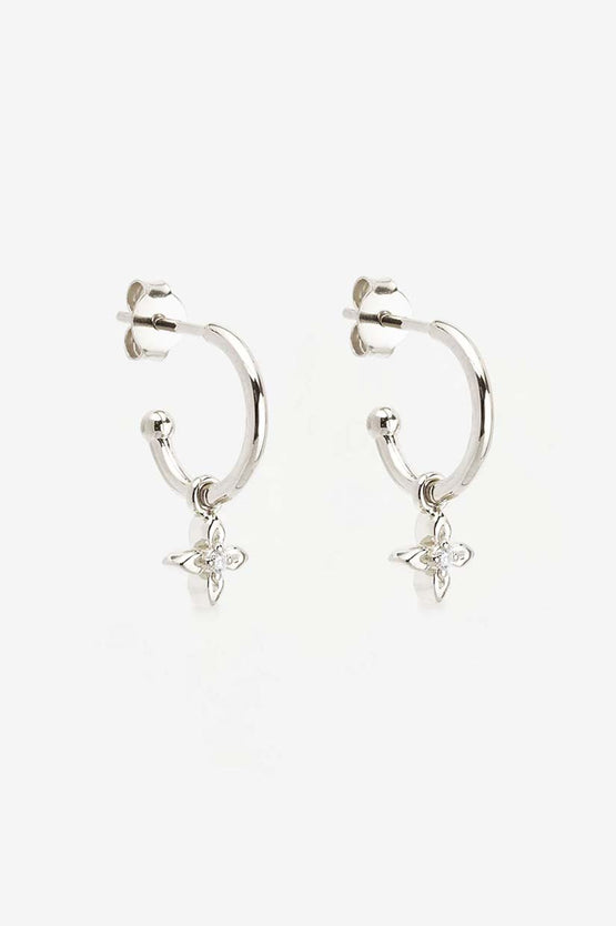 By Charlotte Live In Light Hoops - Silver
