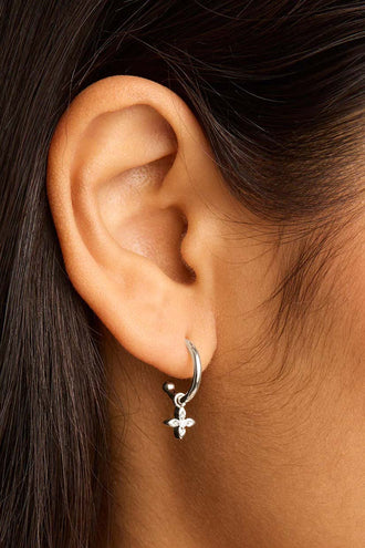 By Charlotte Live In Light Hoops - Silver