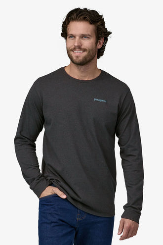 Patagonia L/S Line Logo Responsibili Tee - Ink Black