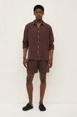 Assembly Everyday Linen LS Shirt - Ganache