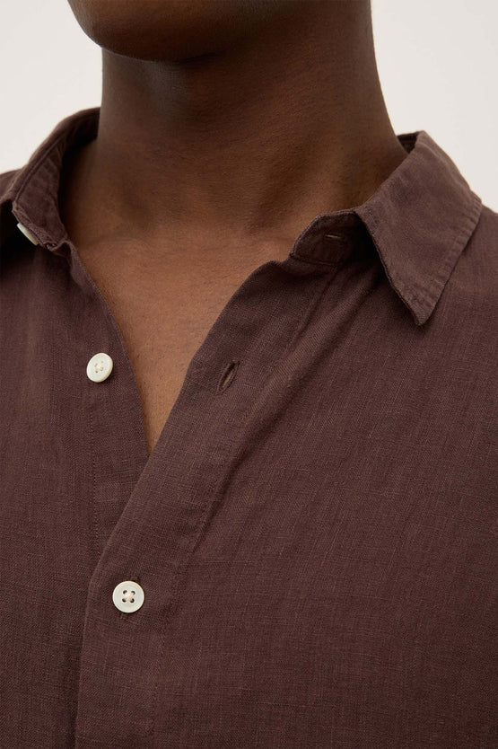 Assembly Everyday Linen LS Shirt - Ganache