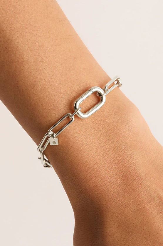 By Charlotte With Love Annex Link Bracelet 17cm - Silver