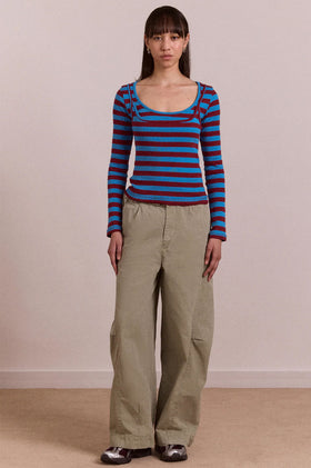 Damson Madder Liv Trouser - Sage Grey