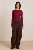 Damson Madder Liv Trouser - Coffee Bean