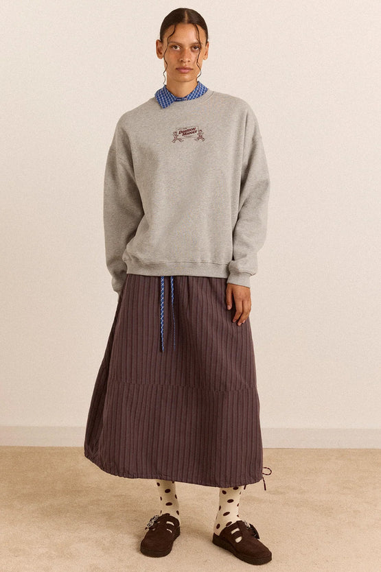 Damson Madder Local Fixers Sweatshirt - Grey