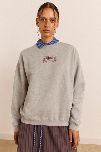 Damson Madder Local Fixers Sweatshirt - Grey
