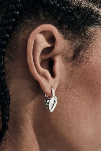 Stolen Girlfriends Club Love Locket Earrings - Silver