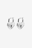 Stolen Girlfriends Club Love Locket Earrings - Silver
