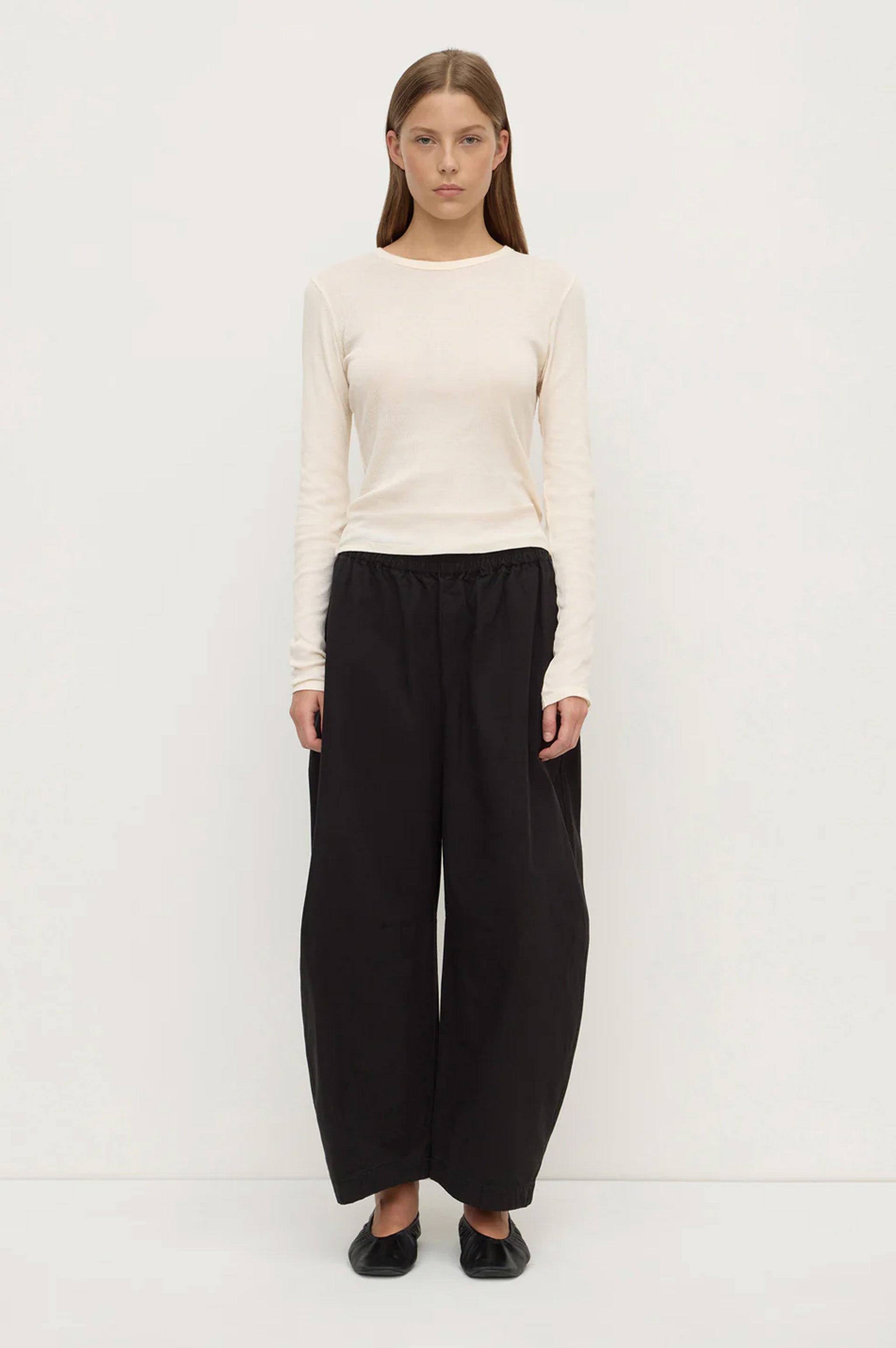 Assembly Lola Barrel Pant - Black
