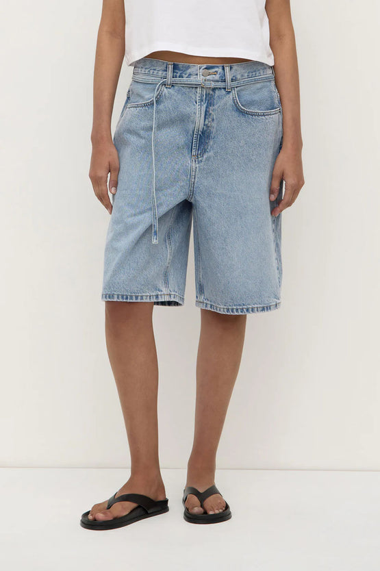 Assembly Loose Fit Denim Short - Mid Stone