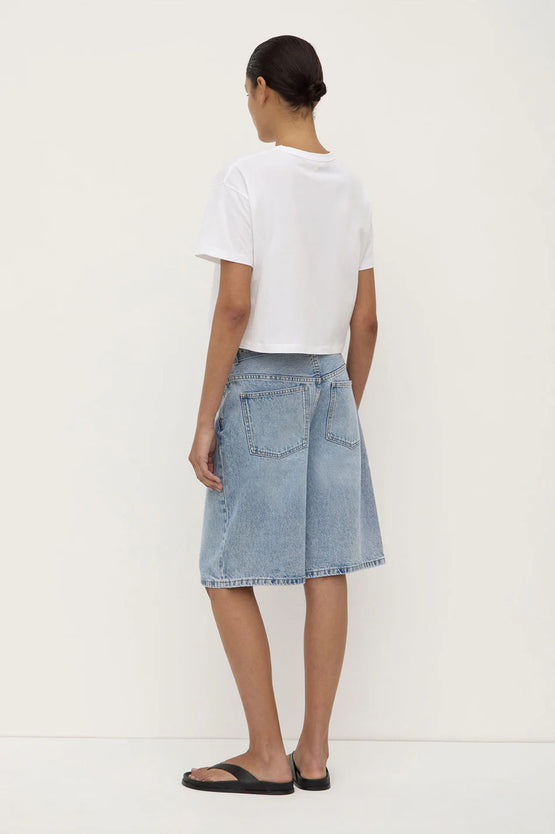 Assembly Loose Fit Denim Short - Mid Stone