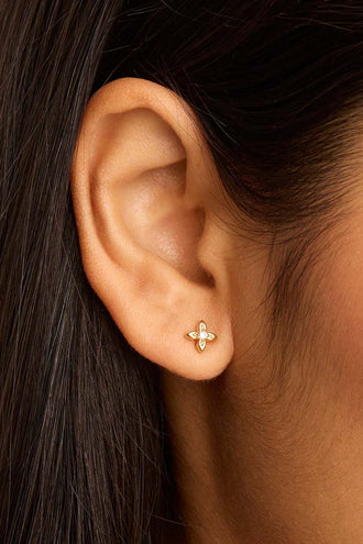 By Charlotte Live In Light Studs - Gold