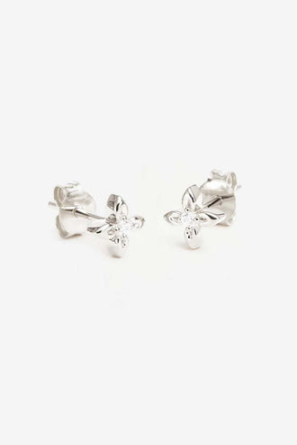 By Charlotte Live In Light Studs - Silver