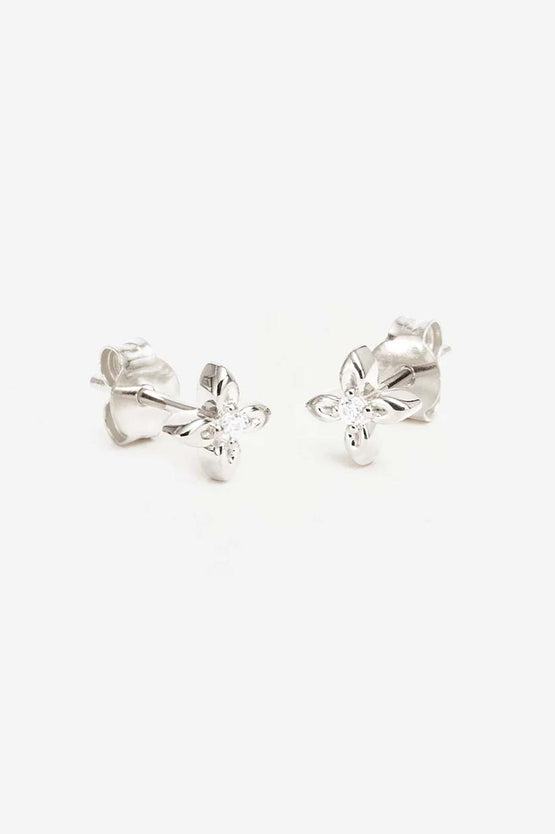 By Charlotte Live In Light Studs - Silver