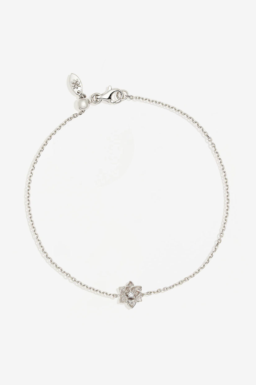 By Charlotte Bloom Within Lotus Bracelet - Silver