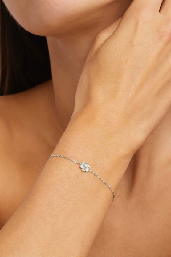 By Charlotte Bloom Within Lotus Bracelet - Silver