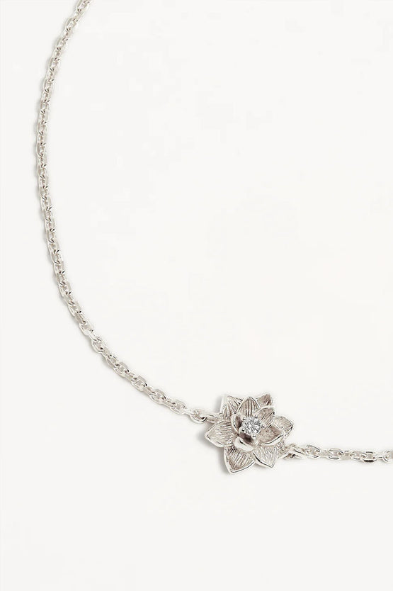 By Charlotte Bloom Within Lotus Bracelet - Silver