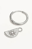 By Charlotte Lotus Hoops - Silver