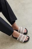 La Tribe Lou Platform Slide - Mist/Black