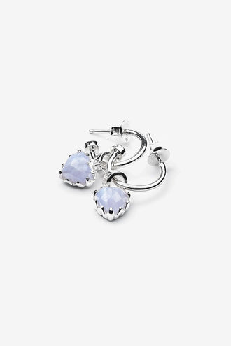 Stolen Girlfriends Club Love Anchor Earring - Blue Lace Agate