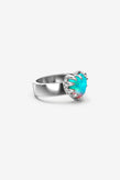 Stolen Girlfriends Club Love Claw Ring - Silver/Opal