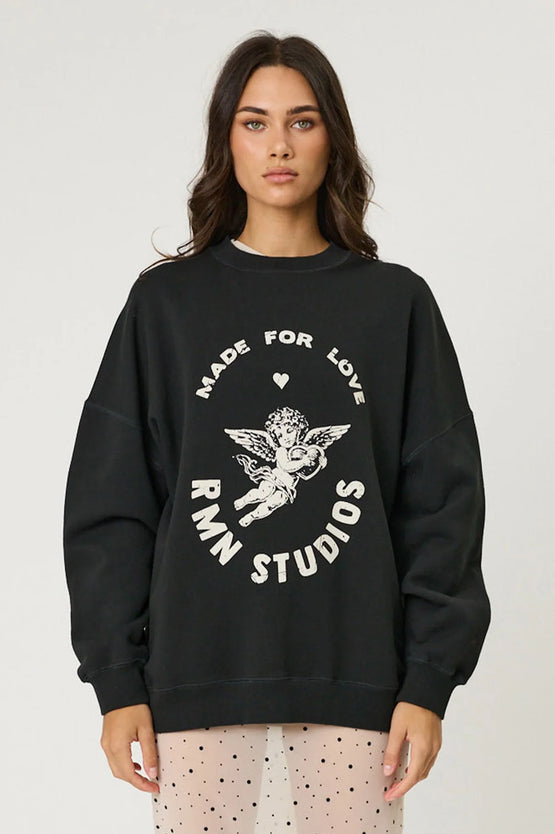 Remain Lovestruck Crew - Washed Black