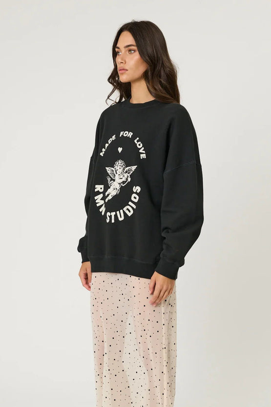 Remain Lovestruck Crew - Washed Black