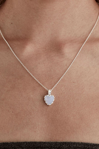Stolen Girlfriends Club Love Claw Necklace - Blue Lace Agate