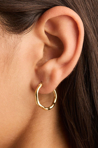 By Charlotte Lover Hoops - Gold