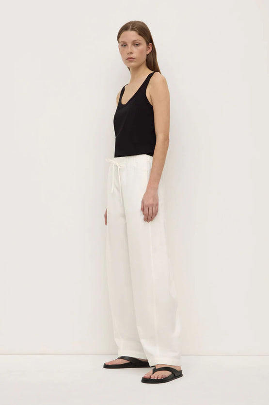 Assembly Loxley Cotton Blend Pant - White