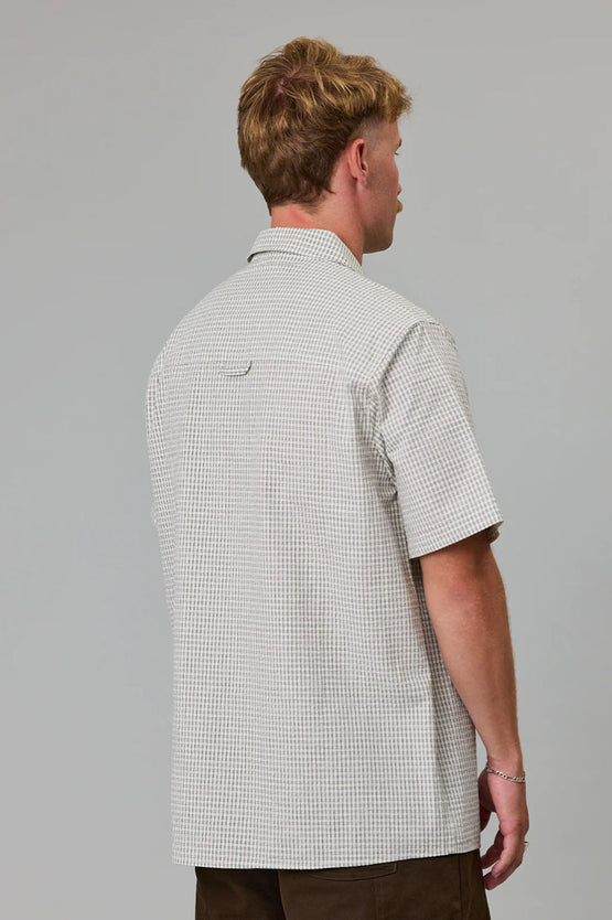Just Another Fisherman Loyalty SS Shirt - Ivory Check
