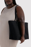 Baggu Large Nylon Reversible Tote - Leopard/Black