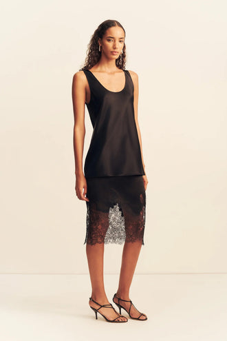 Shona Joy Lucia Lace Skirt - Black