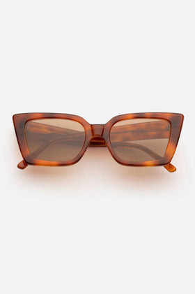 Lu Goldie Lucia Sunglasses - Chestnut