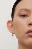 Meadowlark Lulu Signature Hoops - 23K Gold White Diamond