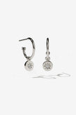 Meadowlark Lulu Signature Hoops - Silver White Diamond