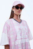 Ena Pelly Lunar Jersey - Pink Check