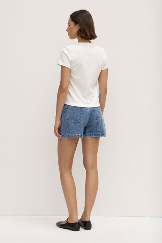 Assembly Lyla Cap Sleeve Tee - White