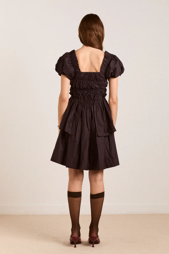 Damson Madder Lyza Mini Dress - Black