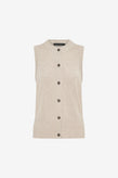 Camilla and Marc Macie Sleeveless Cardi - Oat