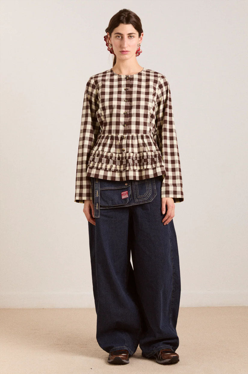Damson Madder Maddison Blouse - Gingham