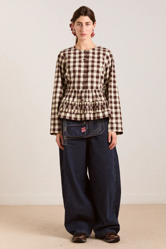 Damson Madder Maddison Blouse - Gingham