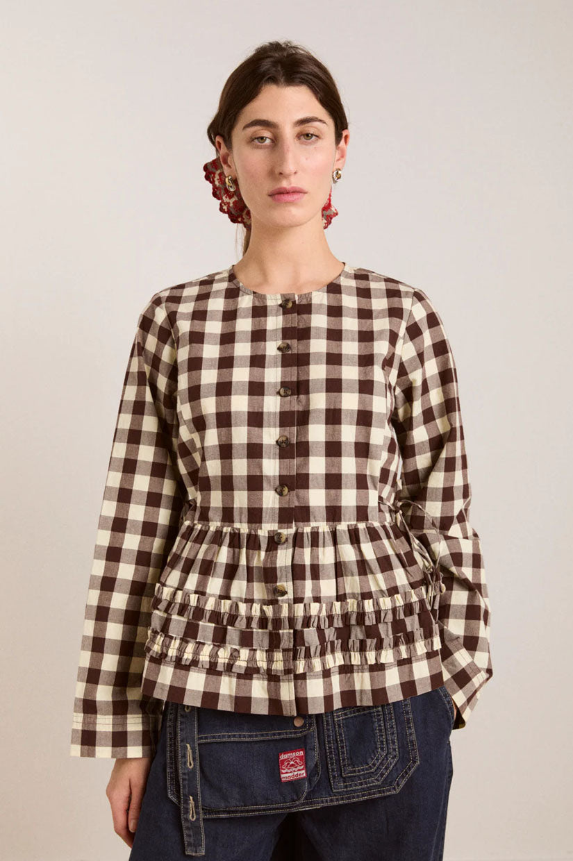 Damson Madder Maddison Blouse - Gingham