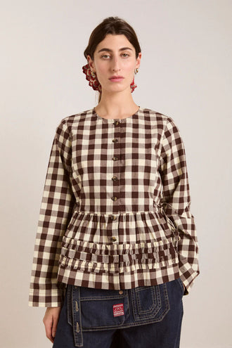 Damson Madder Maddison Blouse - Gingham