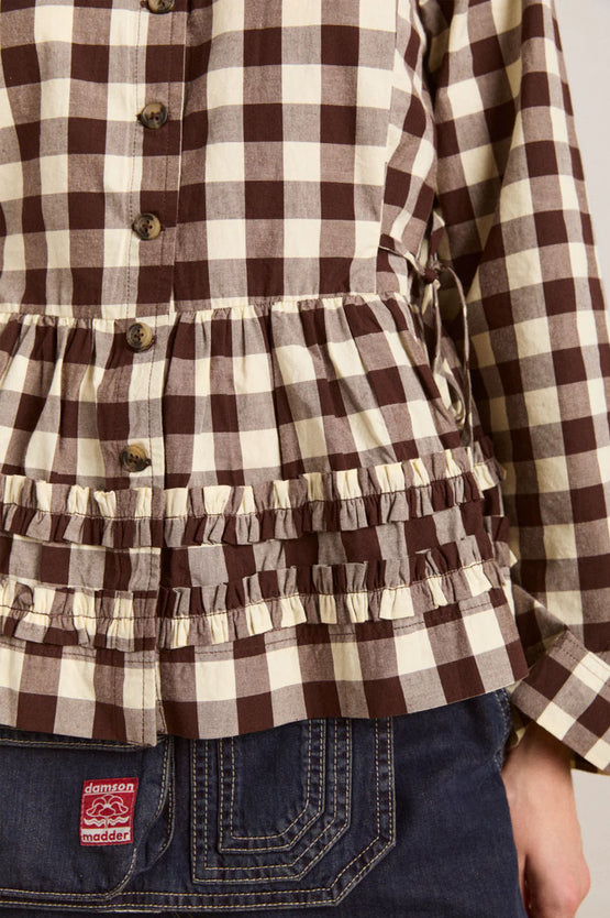 Damson Madder Maddison Blouse - Gingham