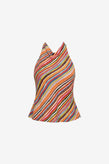 Ruby Madrid Halter Top - Liquorice Stripe