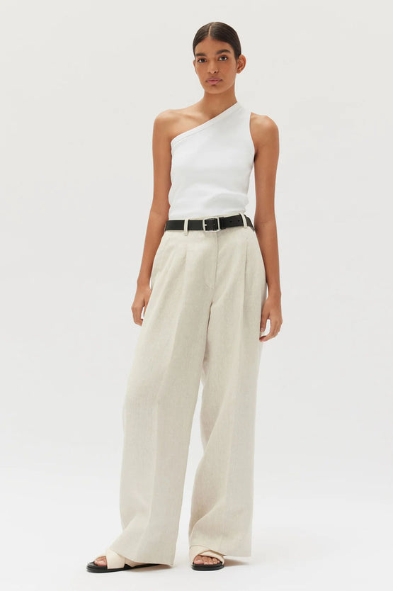 Assembly Maeve Linen Pant - Oat