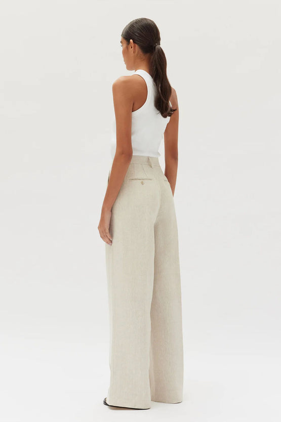 Assembly Maeve Linen Pant - Oat