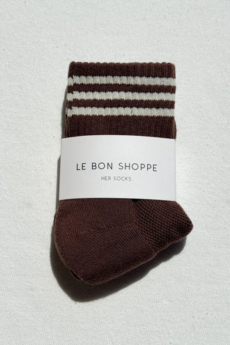 Le Bon Shoppe Girlfriend Socks - Mahogany